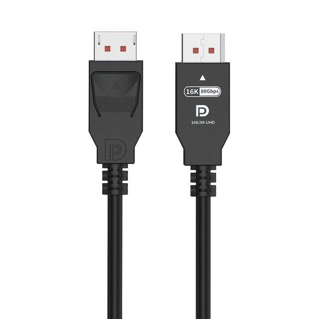 DisplayPort 2.1 Cable 16K 60Hz 80Gbps UHBR20 DP to DP Cable Audio Video Sync ABS Shell PVC Jacket for PC Monitor Projector