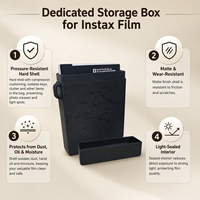 Boîte de rangement en plastique pour films instantanés Polaroid, étui de protection portable