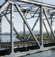 Bâtiments préfabriqués modulaires en acier pour ponts, conçus pour un réseau routier extensible et un plan d'extension futur