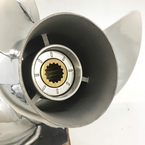 Winibo Neuer 13-1/4"x17" Edelstahl-Außenborder-Propeller für Yamaha 60-140 PS mit 15 Keilzähnen, Bootsmotor-Propeller 13-1/2"x14" - Product Image 3