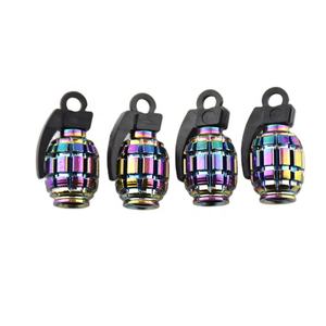 De aleación de aluminio de la válvula del neumático de la rueda del coche tapas polvo cubre con <span class=keywords><strong>Granada</strong></span> tipo - Product Image 1