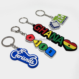 Bán buôn khuyến mại Quà Tặng tùy chỉnh Keyring vòng móc chìa khóa thiết kế logo 3D/2D mềm cao su <span class=keywords><strong>PVC</strong></span> Keychain tùy chỉnh - Product Image 4