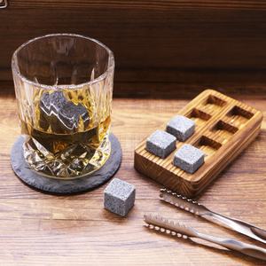 Ensemble de pierres à Whisky artificielles avec 2 verres, boîte de luxe faite à la main avec 8 Cubes à glace en <span class=keywords><strong>granit</strong></span> et pierres à Whisky - Product Image 6