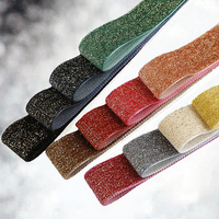 Ruban en velours pailleté or et argent personnalisable, ruban métallique en velours pour la fabrication de coiffures et de sacs, décoration de cadeaux, élasticité