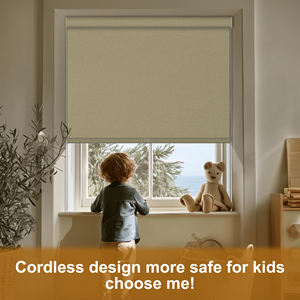 खिड़कियों के लिए ब्लैकआउट रोलर अंधा, कैसेट वैलेंस थर्मल इन्सुलेटेड यूव सुरक्षा - Product Image 3