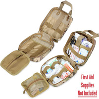 Trousse de premiers soins médicaux tactiques d'urgence Molle Pouch Rip-away pour la survie en voyage en plein air