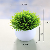 Plantes artificielles en plastique, fausses fleurs, plantes vertes bioniques, bonsaï, fougère en demi-sphère, décoration intérieure, plantes en pot
