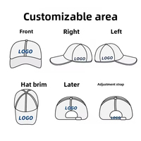Gorra de Béisbol Personalizada de 6 Paneles con Malla Lavada, Bordado a Mano y Efecto Desgastado