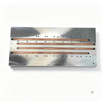 Plaque de refroidissement liquide à tubes intégrés, brasage sous vide, soudage par agitation à friction, pour équipement laser de stockage d'énergie
