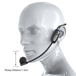 Uhf Wireless Microphone for <strong>Voice</strong> <strong>Amplifier</strong> 3.5mm Connector Jack Headset Microphone for Speaking Teachers Coaches, Presentations - Product Image 5