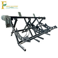 Processeur de bois à essence hydraulique 20T, coupe-bois et fendeuse avec convoyeur à roulement moteur et garantie de 3 ans
