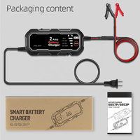 Cargador de Batería Portátil Universal Inteligente para Automóvil, Venta Directa de Fábrica Boman, Control Remoto, Pantalla de Monitoreo de Voltaje, 2A 8