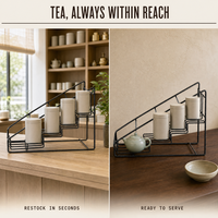 Support de rangement en fil métallique pour bouteilles et bidons en acier inoxydable pour café, bar, restaurant, cuisine, garde-manger, présentation de marchandises - Rangement moderne