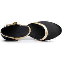 Zapatos de Baile Latino de Tacón Alto para Mujer, Zapatos de Baile Profesionales para Entrenamiento en Interiores, 5cm/7cm, Zapatos de Baile Moderno para Mujer