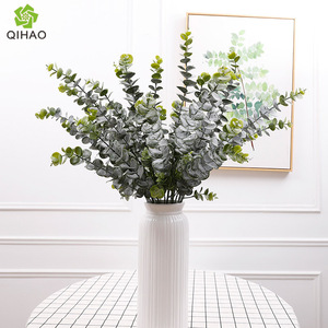 ใบยูคาลิปตัสประดิษฐ์ QIHAO สูง 30 ซม. สำหรับตกแต่งงานแต่งงานในร่ม อุปกรณ์ประกอบฉากถ่ายภาพในบ้าน - Product Image 4
