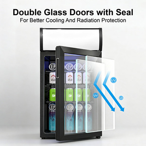 Best Seller Commercial Beverage Display 55L Fridge <b>Refrigerator</b> Compressor Mini Fridge for Supermarket&Hotel - Product Image 4