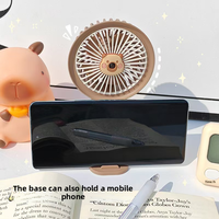 Dispositif hydratant dessin animé ventilateur de pulvérisation d'eau USB charge Mini ventilateurs humidificateur petit ventilateur de poche rafraîchissant