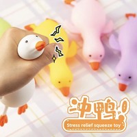 Jouet anti-stress Squishy Grande Oie Blanche à Rebond Lent en Plastique Souple – Idéal pour le Bureau et la Décompression