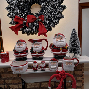 Porte-serviettes <span class=keywords><strong>Père</strong></span> <span class=keywords><strong>Noël</strong></span> en céramique peint à la main Décorations de <span class=keywords><strong>Noël</strong></span> de vacances Boîtes à mouchoirs - Product Image 3