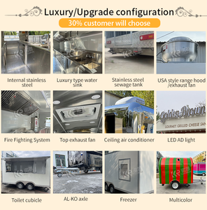 Camion d'alimentation électrique approuvé CE DOT à vendre, chariot de cuisine de rue Mobile à la mode, kiosque de vente de restauration personnalisé - Product Image 4