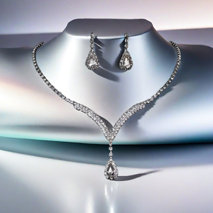 עיצוב חתונה יהלומים יוקרתי <span class=keywords><strong>rhinestone</strong></span> תכשיטים בהשראת סטים joias de luxo תכשיטים מפוארים לנשים סט - Product Image 1