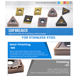 OEM tùy chỉnh CNC chèn công cụ tiện <span class=keywords><strong>ccmt060204</strong></span> hoàn thiện công cụ cắt biến chèn cho thép không gỉ - Product Image 5