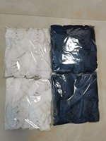 OKAY Hot Nœuds pour cheveux en ruban gros-grain de polyester bleu marine, 4 pouces de largeur, 8 pouces de longueur, à bord festonné, avec longue traîne