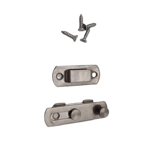 Pestillo Abatible de Acero Inoxidable con Tornillos, Adecuado para Baños y Puertas Corredizas - Product Image 4