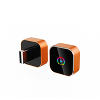 Adaptador Inalámbrico 2 en 1 para CarPlay y Android Auto GP03 Mini de Metal con Luz RGB, Universal, Plug&Play, Venta al Por Mayor