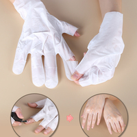 Masque pour les mains sèches et gercées avec bouts de doigts amovibles, masque réparateur pour les mains de salon de beauté SPA, gants de manucure