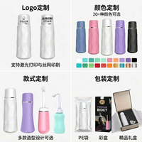 Nouvelle bouteille de lavage féminin en plastique grande capacité, facile à transporter, pour toilettes extérieures, voyage, pulvérisateur de bidet portable vertical à main