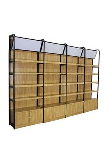 Buona qualità stabile supermercato attrezzature metallo espositore in legno scaffalature scaffali della spesa gondola per <span class=keywords><strong>il</strong></span> <span class=keywords><strong>mercato</strong></span> - Product Image 5