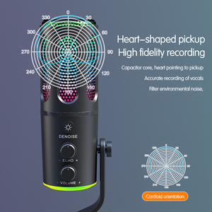 2024 Nâng Cấp USB <span class=keywords><strong>Microphone</strong></span> Cho Máy Tính Mic Cho Chơi Game Podcast Live Streaming Youtube Trên PC Mic Studio Với RGB Chiếu Sáng - Product Image 3