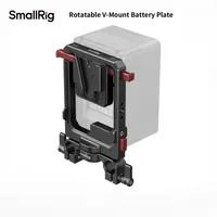 Plaque de batterie rotative en aluminium 6273 avec double fixation V-Lock, pince à double tige de 15 mm et déverrouillage latéral