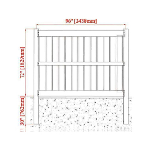 Resistencia UV PVC Semi Privacidad Jardín <span class=keywords><strong>vertical</strong></span> semi-Privacidad Esgrima Tablero semi privacidad vinilo valla celosía - Product Image 4