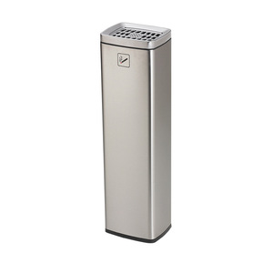 Stainless steel standing elevator trash cans in the hotel lobby, ashtrays in commercial use, and cigarette extinguishing - Product Image 2