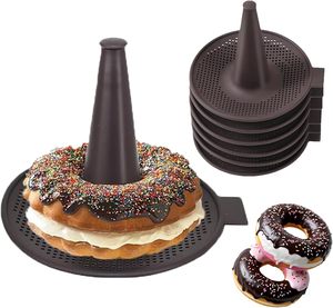 Stampo per Ciambelle Set di 6 Pezzi Stampi per <span class=keywords><strong>Pasticceria</strong></span> per Bagel e Ciambelle Teglie per Dolci Fatti in Casa - Product Image 1