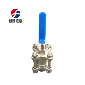 บอลวาล์วสแตนเลสบอลวาล์วเกลียว259/2999 DIN 2ชิ้นผลิตจากเหล็กผลิตในจีน - Product Image 3