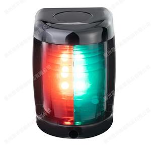 Feu de navigation LED pour yacht à haute luminosité, mini boîtier noir avec lumière de proa bicolore rouge/vert, 12VDC, type ancre, feu de signalisation - Product Image 3