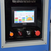 Máquina de prensado térmico automática de 190 cm de ancho con calandra y calentamiento de tambor de aceite para sublimación de rollos textiles, nueva condición
