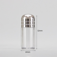 Botol Suplemen Plastik Mini Single Capsule Shell, Kemasan Kosong Kecil, Botol Kapsul Mini