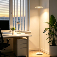 Lampe sur pied LED à lumière chaude avec abat-jour en plastique, design moderne, en aluminium, pour la décoration de la maison, avec plante RGB