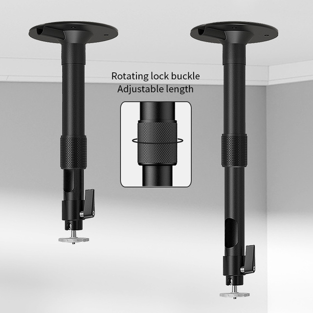 Siying PH45 Factory Direct Stock Universal Projector Bracket 1/4 Screw 5kg Load Adjustable Angle Length Black/Silver Mount