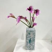Bunga Calla Lily Alocasia PVC Lunak Modern, Bunga Buatan dengan Tekstur Seperti Asli, Ramah Lingkungan, Tangkai Tunggal, untuk Pernikahan, Gaya Prancis Swallow