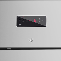 Réfrigérateur/Congélateur Commercial Vertical à Double Porte en Acier Inoxydable de Luxe, Dégivrage Automatique, pour Utilisation en Cuisine E1 - Product Image 2