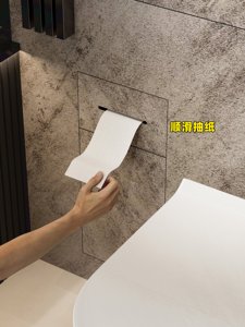 Brosse de toilette moderne en acier inoxydable 304 Rangement de carreaux <span class=keywords><strong>Niche</strong></span> encastrée cachée pour rouleau de papier pour salle de bain d'hôtel - Product Image 6