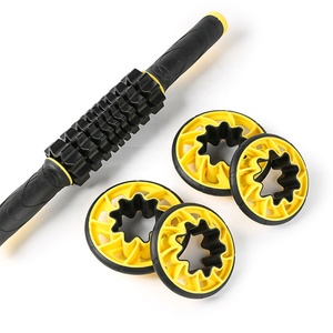 Roue abdominale réglable Fitness <span class=keywords><strong>Ab</strong></span>, rouleau Abdominal, bâton de Massage musculaire - Product Image 3