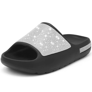 Nouveau modèle brésilien femmes sandales bling bling USA drapeau <span class=keywords><strong>PARIS</strong></span> GAME école filles diapositives pantoufle extérieur bas prix grande taille 45 - Product Image 5