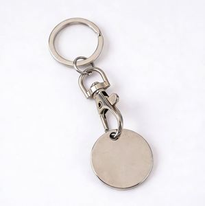 Llavero con ficha de moneda para carrito de compras X926, llaveros con ficha para carrito de supermercado - Product Image 1