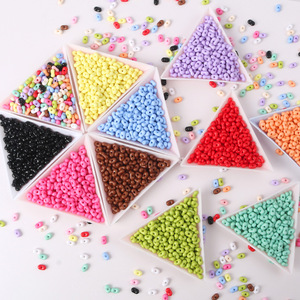 Wholesale <b>Acrylic</b> Solid Color Macaron Color Peanut <b>Beads</b> for DIY Jewelry Making Accessories - Product Image 1